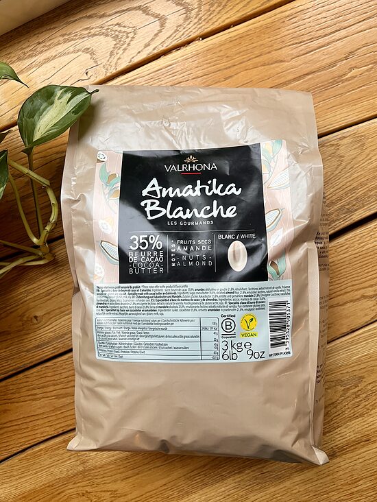 Valrhona Amatika Blanche Vegānā baltā šokolāde